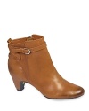 These wearable mid heel Sam Edelman booties don't sacrifice on style, with on-trend ankle straps and almond toes.