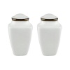 Lenox Solitaire Square Salt and Pepper Set, White