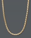 A simple chain adds a look of ultimate luxury. This intricate 14k gold chain features a diamond-cut popcorn design. Approximate length: 20 inches.