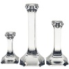 From Orrefors, the Regina Candlesticks in contemporary, beveled shapes will suit any decor. Crystal. Sold in pairs.