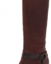 Clarks Women's Gallery Etch Boot,Dark Brown Nubuck,7.5 M US