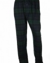 Polo Ralph Lauren Sleepwear Flannel Plaids (Large) Navy, Black and Green (Red Polo logo) Pajama Pants