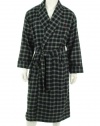 Nautica Men's Victor Plaid Flannel Shawl Collar Robe