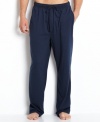 Comfortable 100% cotton pant by Nautica is perfect to lounge and sleep in.