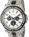 Bulova Men's 98C005 Crystal Day-Date Watch