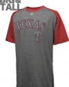 Texas Rangers Big & Tall Red Majestic Record T-Shirt