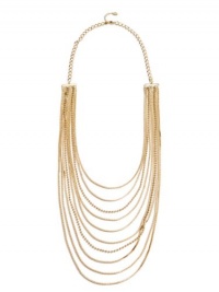 GUESS Gold-Tone Multi-Strand Chain Necklace