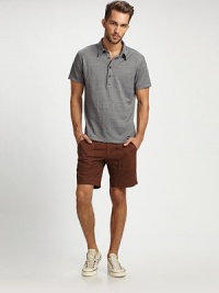 A classic polo gets a modern update in a lightweight linen blend with handsome stripes.Four-button placket60% linen/40% polyesterMachine washImported A classic polo gets a modern update in a lightweight linen blend with handsome stripes.Four-button placket60% linen/40% polyesterMachine washImported