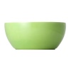 Sophisticated dinnerware with a rim of color to as vibrancy to the dinner table.