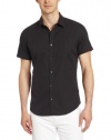 Calvin Klein Sportswear Men's Short Sleeve Yarn Dye Bar stripe Dob