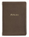 Graphic Image The Traveler's Atlas, Goatskin Leather, Mocha (AUWMRBLGTIMOC)
