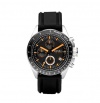 Fossil Men's CH2647 Black Silicone Strap Black Analog Dial Chronograph Watch
