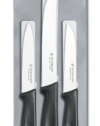 Victorinox 3 Piece Stainless Steel Black Paring Set