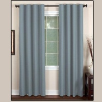 Cachet Faux Silk Window Panel 52 x 84 Blue Gray Cachet Faux Silk Window Panel 52 x 84 Blue Gray