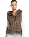 THE LOOKFaux fur designHoodFront zip closureSleevelessSide seam pocketsTHE FITAbout 23 from shoulder to hemTHE MATERIALAcrylic Fully linedCARE & ORIGINDry cleanImportedModel shown is 5'10 (177cm) wearing US size S/M. 