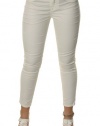 True Religion Women's Brooklyn Corduroy Skinny Jeans/Pants White