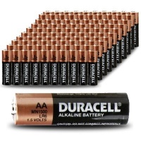 Duracell Coppertop MN1500 AA Batteries , 100 Pack Count Duracell Coppertop MN1500 AA Batteries , 100 Pack Count