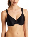 Playtex Women's Secrets Perfectly Smooth Underwire,Black Stripe,36C