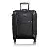 True to Tumi's heritage of innovation and the future of advanced travel design, this lightweight 4-wheel case combines hardside protection with our modern, iconic ballistic nylon aesthetics. Significantly lighter than traditional wheeled cases, this continental carry-on offers a wider body, the easy maneuverability of four 360° spinner wheels, all-around bumper guards, impressive impact resistance, Tumi's patented impact-resistant X-Brace™ handle system and smooth, durable ballistic nylon fabric covering a strong and flexible polypropylene shell. The exterior features convenient zip pockets and the interior includes accessory pockets and tie-down straps.