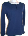 Charter Club Intimates Henley Waffle Long Sleeve Sleep Shirt