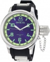 Invicta Men's 1434 Russian Diver Blue Dial Black Rubber Watch