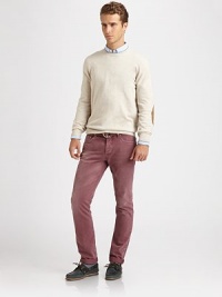 A five-pocket silhouette that never goes out of style, this colored favorite is washed in cotton with the right amount of distressing throughout the leg and a logo detail at the coin pocket for a signature finish.Five-pocket styleInseam, about 32CottonMachine washMade in Italy A five-pocket silhouette that never goes out of style, this colored favorite is washed in cotton with the right amount of distressing throughout the leg and a logo detail at the coin pocket for a signature finish.Five-pocket styleInseam, about 32CottonMachine washMade in Italy