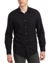 Ben Sherman Men's Tonal Printed Target Long Sleeve Woven Shirt