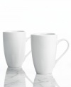 Match cup to joe with the Konitz Coffee Bar collection from Waechtersbach drinkware. With a simple shape and generous size in bright white porcelain, maxi coffee mugs bring effortless straight-from-the-cafe style to every sip.