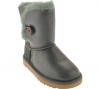 UGG Australia Infants' Bailey Button Metallic Toddler Shearling Boots,Pine Needle,6 Child US