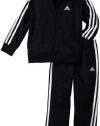 adidas Boys 2-7 Toddler Boy Iconic Tricot Set, Black, 3T