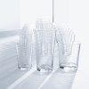 The Surge 24 Piece Glassware set includes eight of each: Juice glass, highball and double old-fashioned.