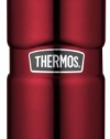 Thermos Stainless King 16-Ounce Compact Bottle, Cranberry