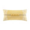 N Natori Fretwork Oblong Pillow - Oil Yellow - 9x18