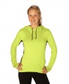 Sporthill Women's Crescent Hoodie (Lime/Pewter, X-Small)