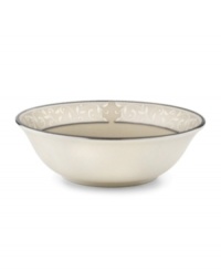 Welcome your guests to the table with the formal elegance of Lenox's Pearl Innocence dinnerware and dishes collection. This fine bone china brings together a graceful tone-on-tone design with hand enameled pearl-like accents and rich bands of polished platinum. Welcome your guests to the table with the formal elegance of Lenox's Pearl Innocence dinnerware and dishes collection. This fine bone china brings together a graceful tone-on-tone design with hand enameled pearl-like accents and rich bands of polished platinum.