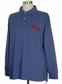 Polo Ralph Lauren Shirt 3XLT XXX-Large Tall Big Pony Blue Dual Match Player Polo Ralph Lauren Shirt 3XLT XXX-Large Tall Big Pony Blue Dual Match Player