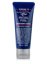 Facial Fuel Energizing Scrub Skin Buffer for Men. This vitamin enriched skin polisher sloughs away dead skin cells and other impurities with natural ingredients such as apricot kernels, caffeine, menthol, vitamin E, lemon and orange peel extract. Creates a smoother, more even-toned look Invigorates and refreshes skin Breaks down tough hair for a closer shave Minimizes ingrown hairs 3.4 oz. Facial Fuel Energizing Scrub Skin Buffer for Men. This vitamin enriched skin polisher sloughs away dead skin cells and other impurities with natural ingredients such as apricot kernels, caffeine, menthol, vitamin E, lemon and orange peel extract. Creates a smoother, more even-toned look Invigorates and refreshes skin Breaks down tough hair for a closer shave Minimizes ingrown hairs 3.4 oz.
