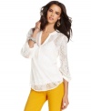 Add on-trend texture to any outfit with this Lucky Brand Jeans crochet top -- perfect for a layered look! (Clearance)