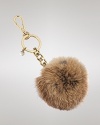 Have a ball with this MICHAEL Michael Kors fur-trimmed key chain-so cute it's making us plush.