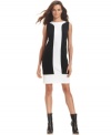 Graphic colorblocking lends a modern touch to Fever's easy dress - wear it with bare legs and boots for day-to-night style!
