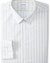 Calvin Klein Men's X Extreme Slim Fit Multi Stripe Dress Shirt