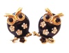 Big Eyes Black Owl Stud Earrings Top Seller!