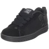 DC Court Graffik Skate Sneaker (Toddler/Little Kid/Big Kid),Black/Black/Battleship,2 M US Little Kid