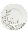 An instant classic from kate spade new york, this Gardner Street Platinum accent plate exudes contemporary elegance. Stems of platinum foliage flourish on fine white bone china, creating a stylized two-tone floral motif to freshen up your formal table.
