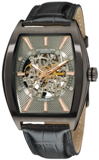 Stuhrling Original Men's 182C3.33F51 Leisure Millennia Master Automatic Skeleton Gunmetal Watch Set Stuhrling Original Men's 182C3.33F51 Leisure Millennia Master Automatic Skeleton Gunmetal Watch Set