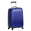 Carry-on trolley for those on the go. Recessed, One-Button locking handle system with Industrial Aluminum Tubes and molded ergonomic comfort grip handle. Packing compartment in the lid comes with buttoned mesh divider to provide extra space for organizing.