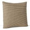Textured stripes in warm, earthy brown and tan accent this decorative pillow by Calvin Klein Home.
