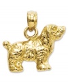 Pay tribute to your favorite breed! This adorable Cocker Spaniel charm will melt your heart. Crafted in polished 14k gold. Chain not included. Approximate length: 3/5 inch. Approximate width: 3/5 inch.