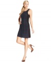 Plaid adds major fall flair to this simple Cynthia Rowley dress -- a must-have from her capsule collection, Print Edition!