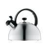 It's always tea time with WMF/USA's Orbit Tea Kettle. Sleek and contemporary, its classic round shape lends style to your stovetop and its whistle alert will charm and delight.